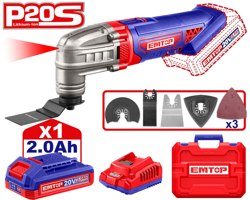Cordless multi-tool emtop elmf20221