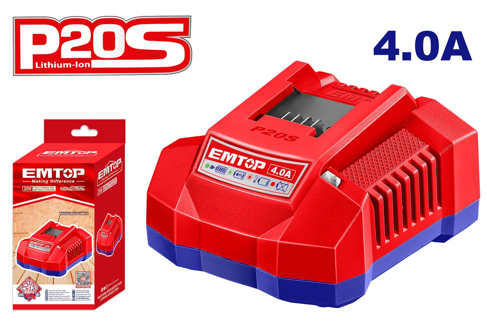P20s battery charger emtop efcr20411 4.0a