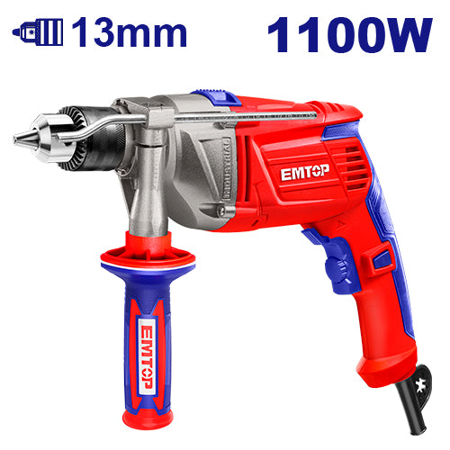 Impact drill machine emtop emdl1101 1100w 13mm