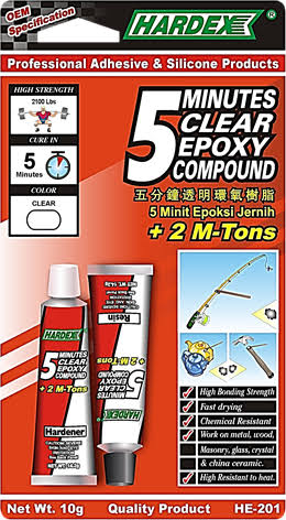 Epoxy clear hardex