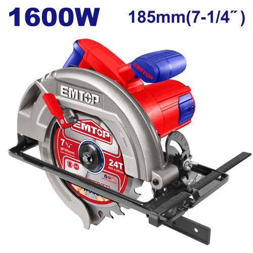 Circular saw machine emtop ecsw1853 1600w 7 1/4